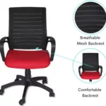 Low Back Office Chair Black and Red » Vassio