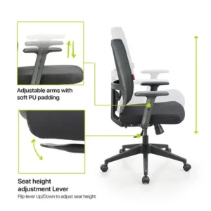 Medium Back Mesh Chair Vassio