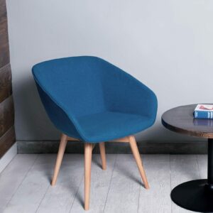 Modern Dining Chair Velvet Blue Vassio