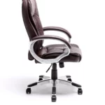 Brown Leatherette High Back Executive Chair Vassio