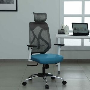 Breathable High Back Mesh Chair White HB79 » Vassio