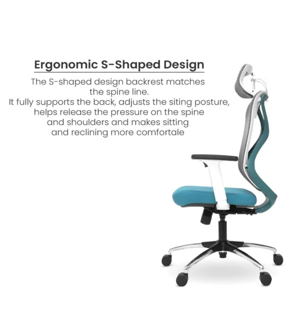 Breathable Mesh Ergonomic Chair with Headrest » Vassio
