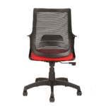 Bloom Mesh Office Chair Black-Red | Office Net Chair for Home & Office