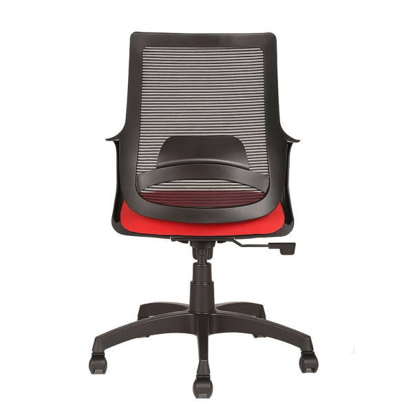 Bloom Mesh Office Chair Black-Red | Office Net Chair for Home & Office
