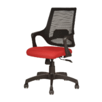 Bloom Mesh Office Chair Black-Red | Office Net Chair for Home & Office