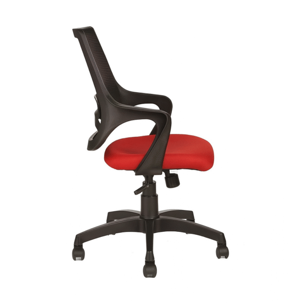 Bloom Mesh Office Chair Black-Red | Office Net Chair for Home & Office