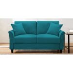 Plush Velvet 2 Seater Sofa Pine Green