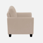 Plush Velvet 3 Seater Sofa Beige