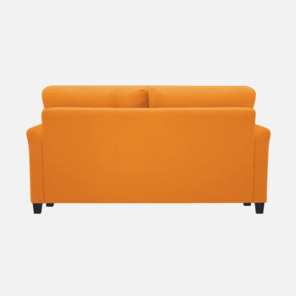 Plush Velvet 2 Seater Sofa Orange
