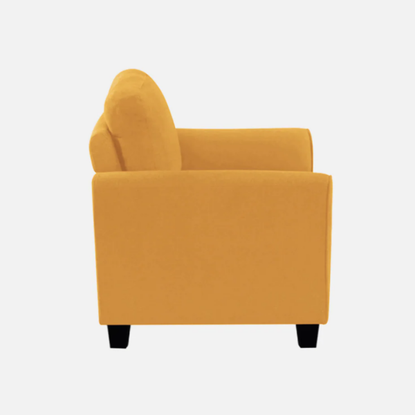Plush Velvet 2 Seater Sofa Yellow