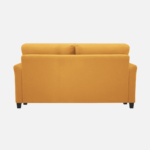 Plush Velvet 2 Seater Sofa Yellow