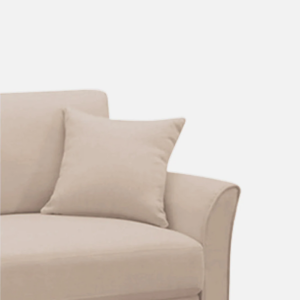 Plush Velvet 3 Seater Sofa Beige