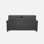 Plush Velvet 2 Seater Sofa Dark Grey