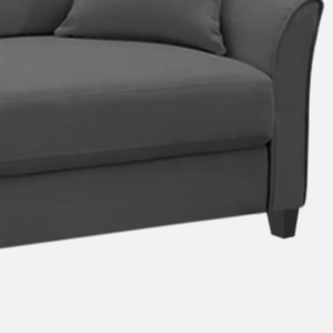 Plush Velvet 2 Seater Sofa Dark Grey
