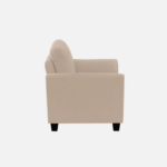 Plush Velvet 2 Seater Sofa Beige