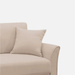 Plush Velvet 2 Seater Sofa Beige