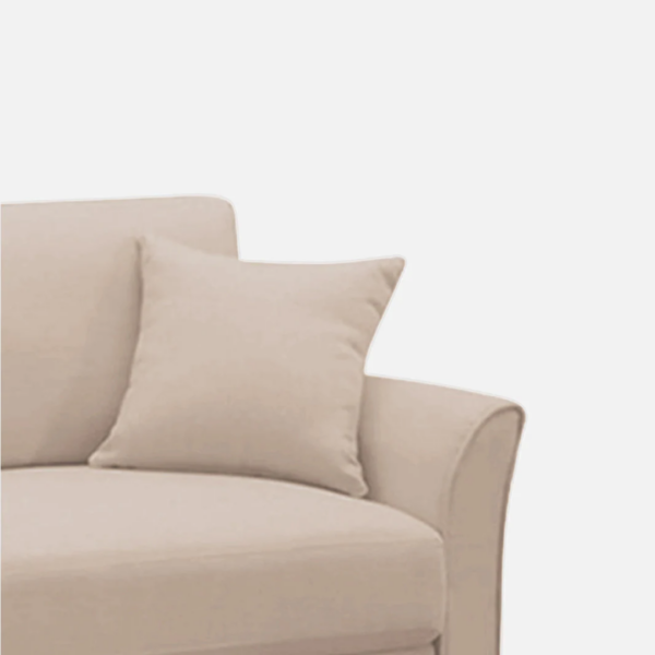 Plush Velvet 2 Seater Sofa Beige