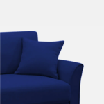 Plush Velvet 2 Seater Sofa Blue
