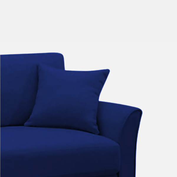 Plush Velvet 2 Seater Sofa Blue