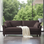 Shop Online Plush Velvet 3 Seater Sofa Brown- Vassio