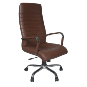 sleek office chair brown