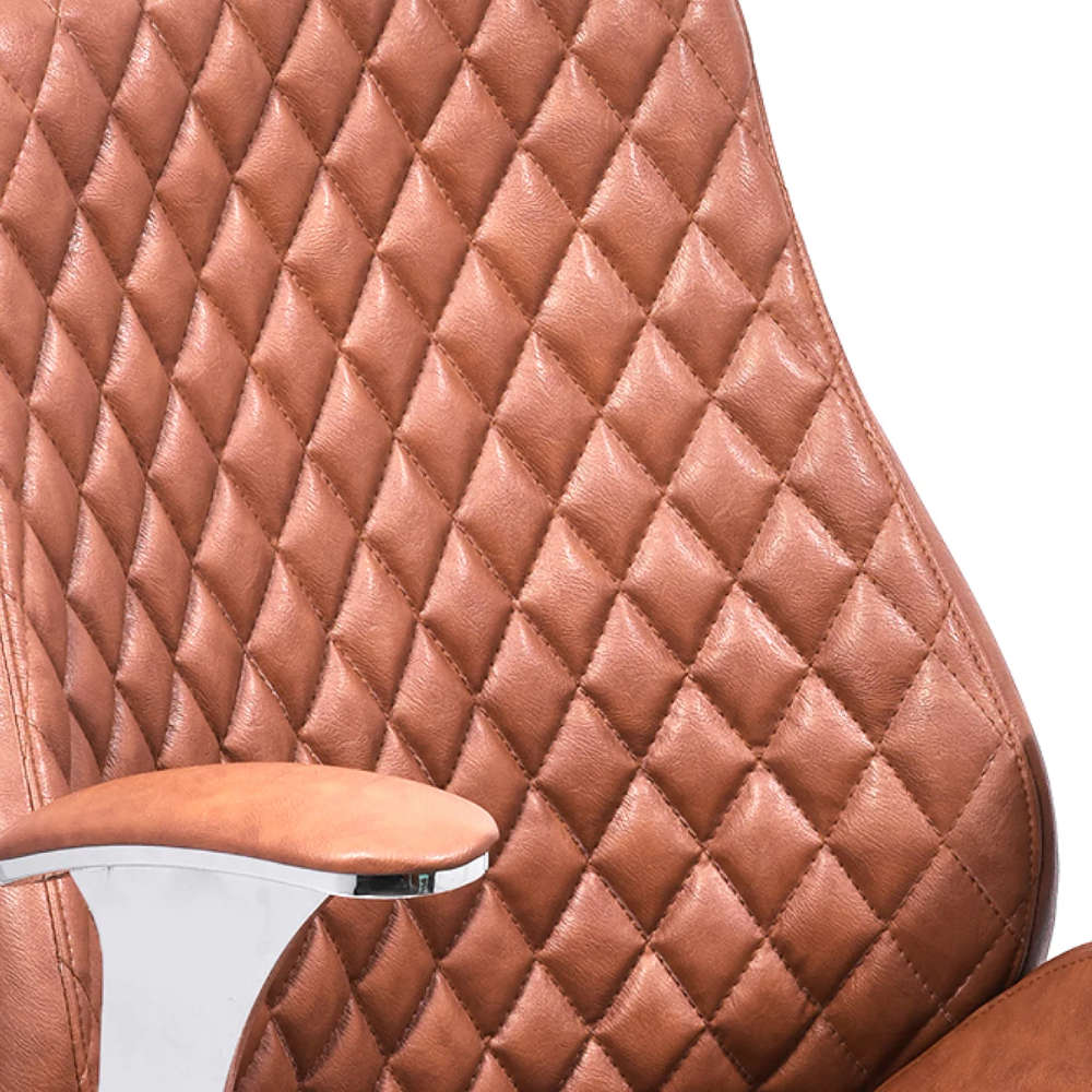 Office Chair Leatherette Med Back Tan Vassio Office Chair Leatherette Med Back Tan Vassio