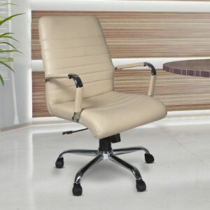 Mid Back Office Chair Beige