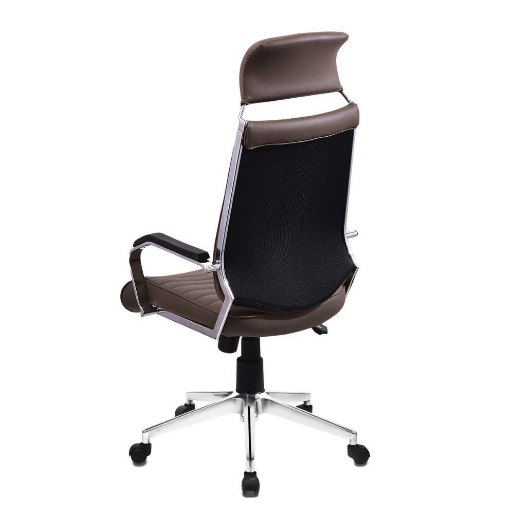 Vassio High Back Chair Brown Colour Vassio High Back Chair Brown Colour