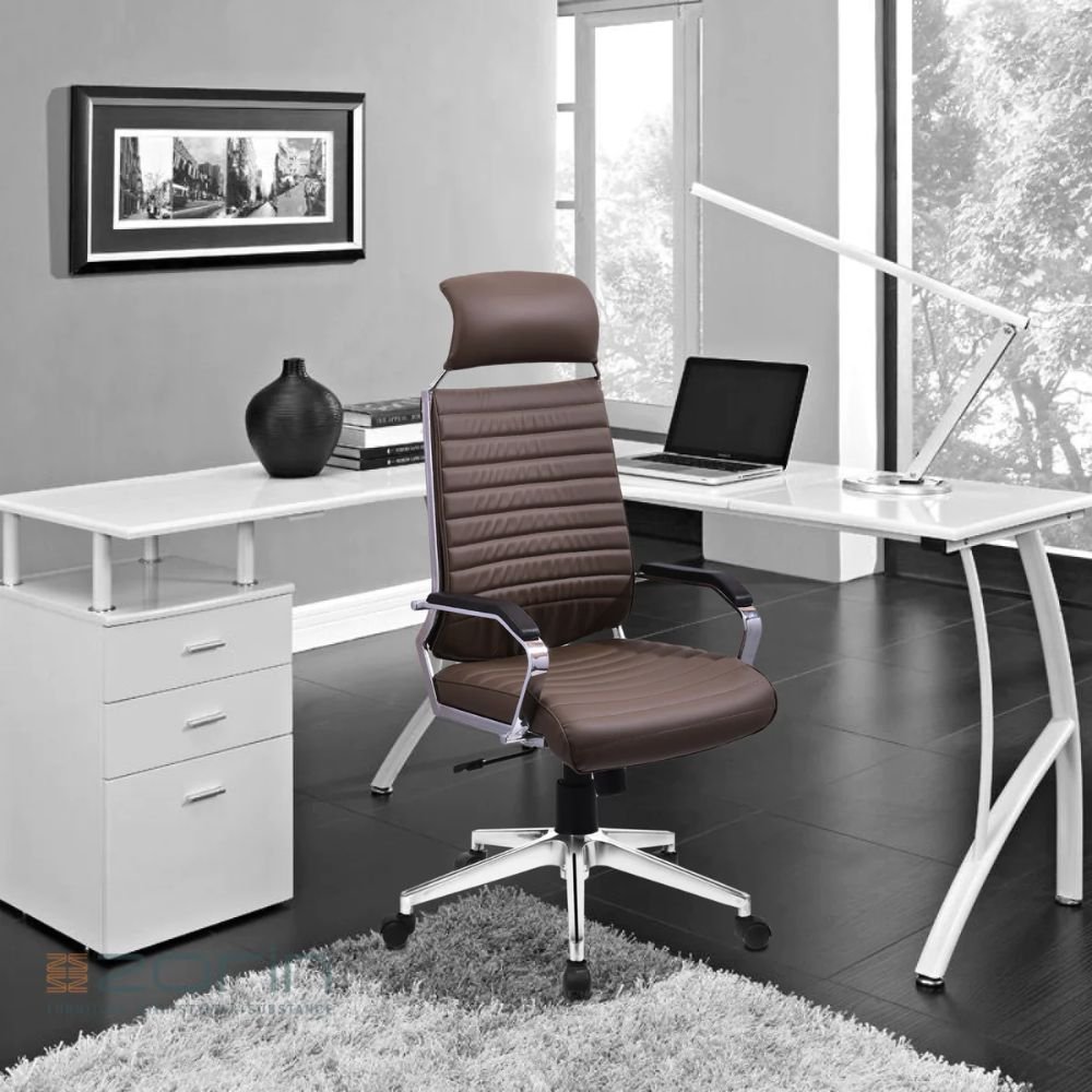 Vassio High Back Chair Brown Colour Vassio High Back Chair Brown Colour