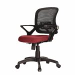 Tiny Office Chair Black Red