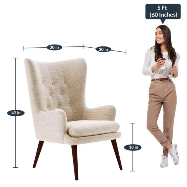 Sofa Cum Lounge Chair in Beige