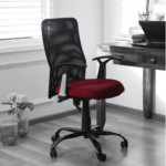 Breathable Mesh Chair MB88 Black-Maroon