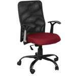 Breathable Mesh Chair MB88 Black-Maroon