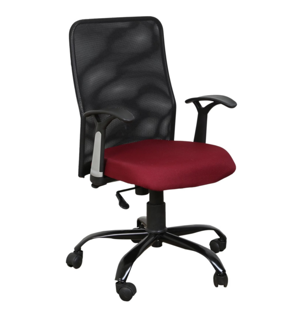 Breathable Mesh Chair MB88 Black-Maroon