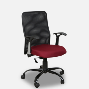 Breathable Mesh Chair MB88 Black-Maroon