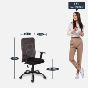 Breathable Mesh Chair MB88 Grey-Black