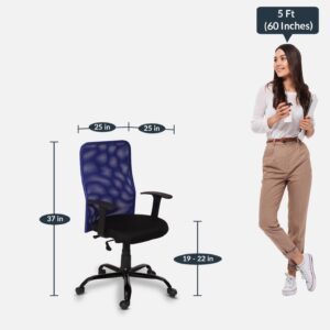 Breathable Mesh Chair MB88 Blue-Black