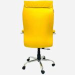 Leatherette Executive Chair Yellow HB109