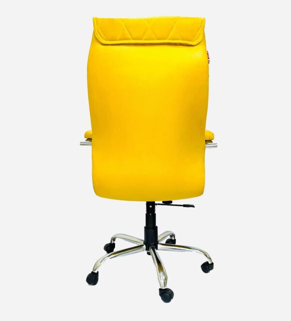 Leatherette Executive Chair Yellow HB109