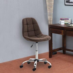 Fabric Guest Chairs Brown R 01