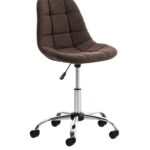 Fabric Guest Chairs Brown R-01
