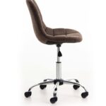 Fabric Guest Chairs Brown R-01