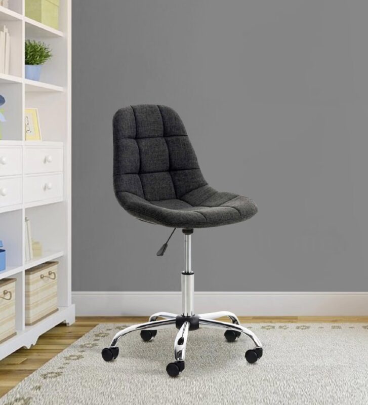 Fabric Guest Chair Dark Grey R-01