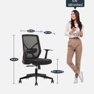 Mesh Ergonomic Black Chair MB77