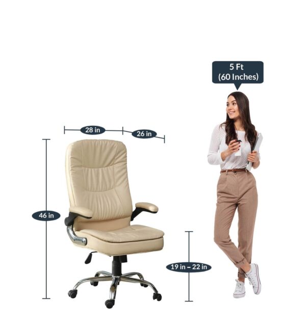 Beige Chair High Back HB37