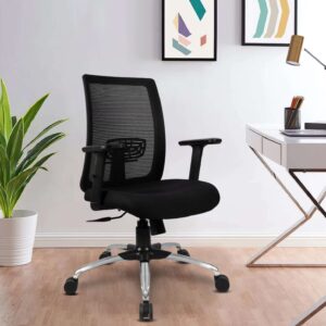 Breathable Mesh Black Chair MB76