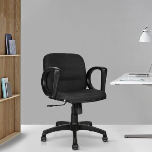 Black Fabric Ergonomic Chair