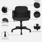 Black Fabric Ergonomic Chair