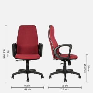 Buy best office chair for back pain in Maroon