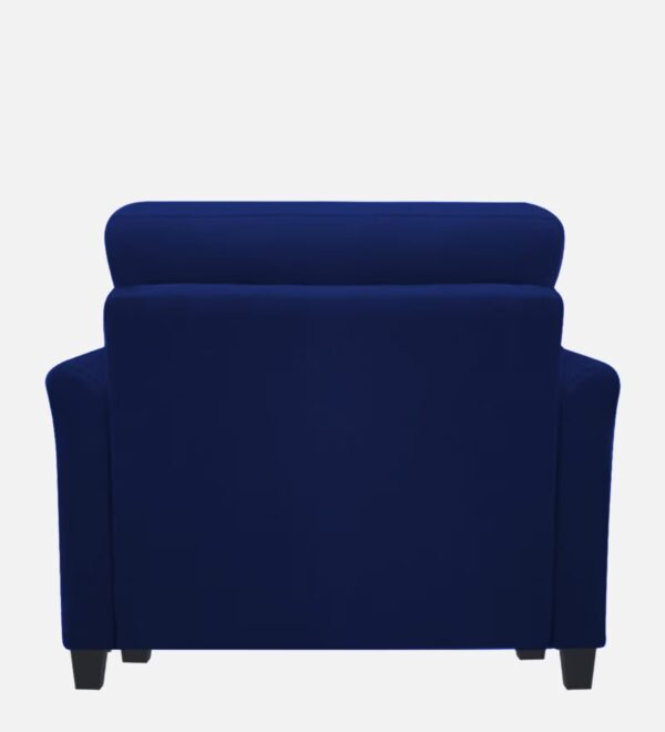 Plush Velvet 1 Seater Sofa in Imperial Blue